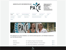 Tablet Screenshot of pace-ev.de